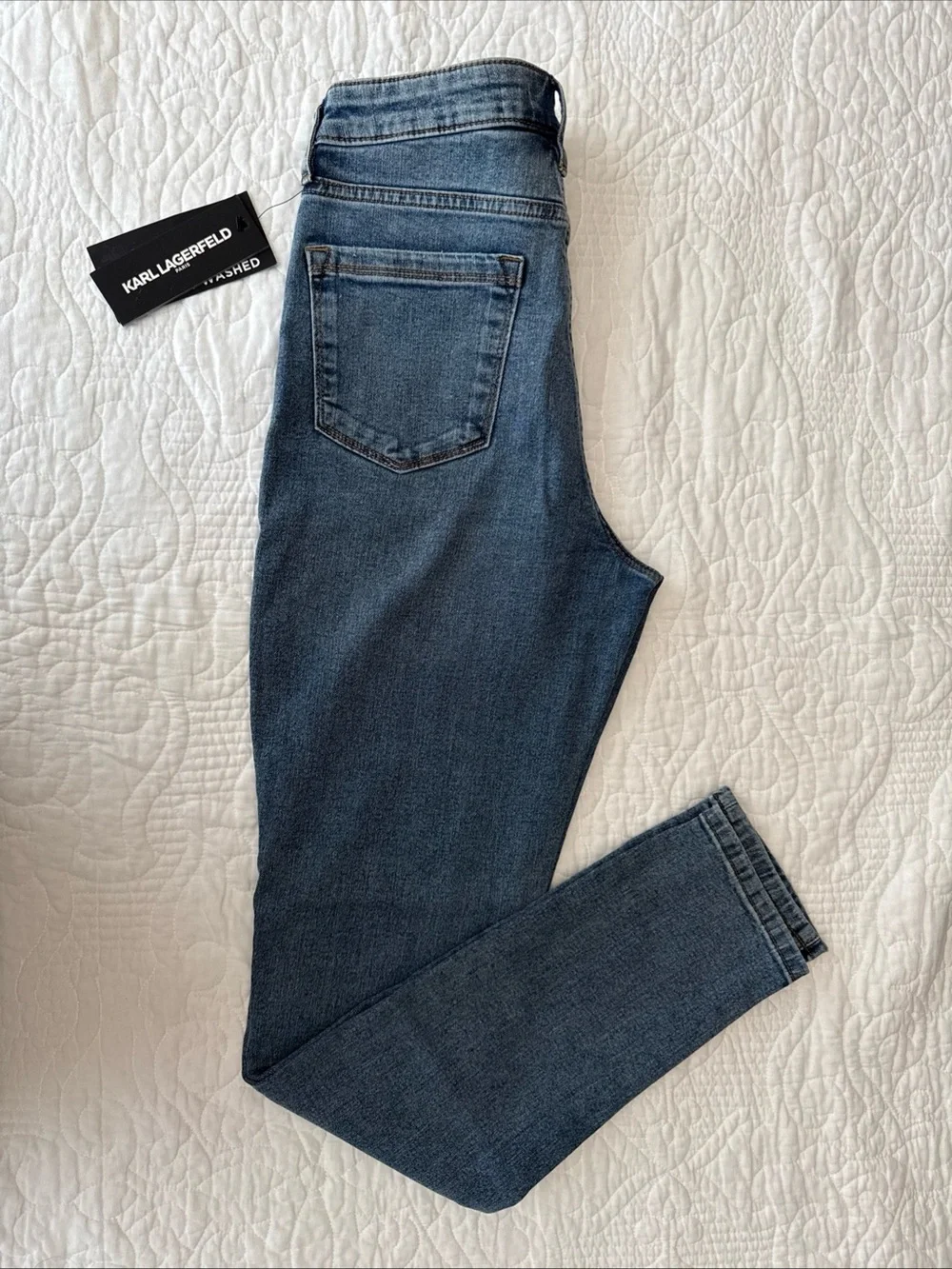 Karl Lagerfeld Jeans Skinny with Red Star Patch - Picture 13 of 13